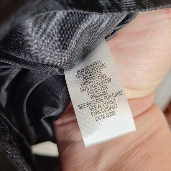 SD Collection Black Sleeveless Sheath Dress Embossed Print Ladies Size 10 - Picture 8 of 11